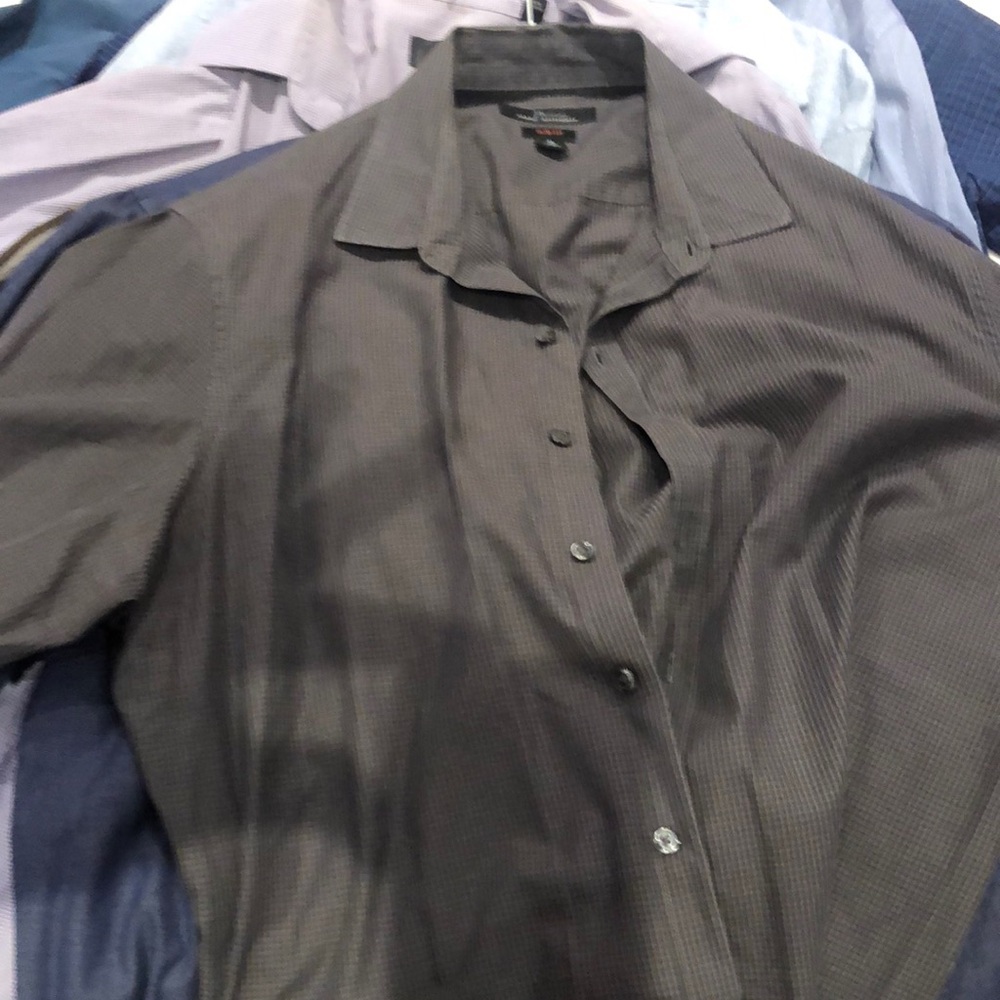 Marc Anthony Dark Gray Dress Shirt